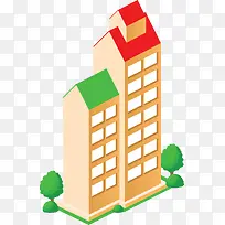 城市大厦矢量素材-空若网 城市大厦矢量素材-空若网