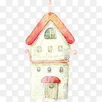 手绘唯美插画建筑房屋-空若网 手绘唯美插画建筑房屋-空若网