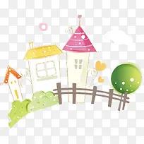 手绘房屋-空若网 手绘房屋-空若网