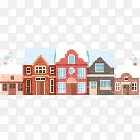 矢量扁平化房屋-空若网 矢量扁平化房屋-空若网