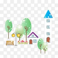 矢量楼房素材-空若网 矢量楼房素材-空若网