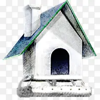 春天时尚插画房屋-空若网 春天时尚插画房屋-空若网