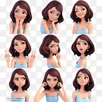 可爱美女表情包-空若网 可爱美女表情包-空若网