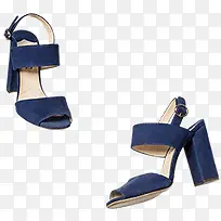 宝石蓝高跟鞋·-空若网 宝石蓝高跟鞋·-空若网