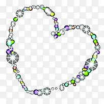 彩色宝石爱心卡通七夕情人节-空若网 彩色宝石爱心卡通七夕情人节-空若网