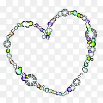 宝石彩色爱心海报背景七夕情人节-空若网 宝石彩色爱心海报背景七夕情人节-空若网