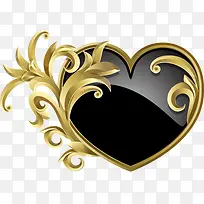 黑色宝石心形图标-空若网 黑色宝石心形图标-空若网