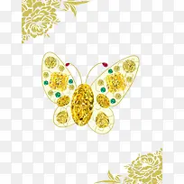 牡丹钻石蝴蝶-空若网 牡丹钻石蝴蝶-空若网