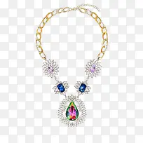手绘宝石项链-空若网 手绘宝石项链-空若网