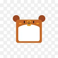 棕色熊边框-空若网 棕色熊边框-空若网