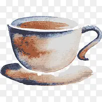 手绘咖啡杯-空若网 手绘咖啡杯-空若网