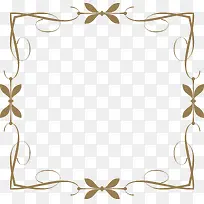 棕色藤蔓边框-空若网 棕色藤蔓边框-空若网