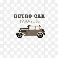 卡通手绘棕色复古车-空若网 卡通手绘棕色复古车-空若网