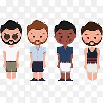 矢量手绘卡通男人-空若网 矢量手绘卡通男人-空若网