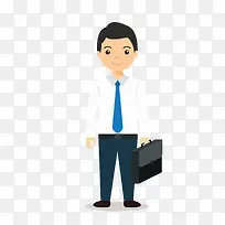矢量卡通扁平化商务男士-空若网 矢量卡通扁平化商务男士-空若网