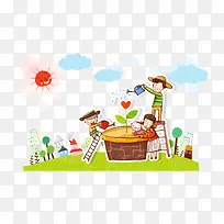 卡通图案 游玩 卡通人物 装-空若网 卡通图案 游玩 卡通人物 装-空若网