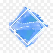 蓝色水彩绘活动标签-空若网 蓝色水彩绘活动标签-空若网