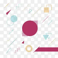 彩色波浪线三角形圆形矢量图-空若网 彩色波浪线三角形圆形矢量图-空若网