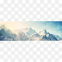 冰山蓝天背景素材手绘素材-空若网 冰山蓝天背景素材手绘素材-空若网