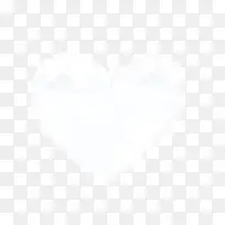 简约白色爱心云雾-空若网 简约白色爱心云雾-空若网
