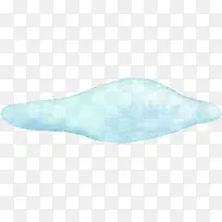 手绘蓝色水彩白云-空若网 手绘蓝色水彩白云-空若网