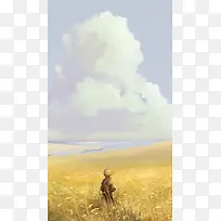 梦幻白云抽象插画-空若网 梦幻白云抽象插画-空若网