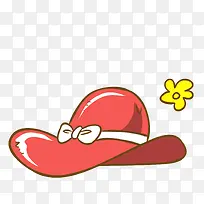 矢量卡通扁平化红色帽子-空若网 矢量卡通扁平化红色帽子-空若网