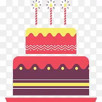 红色卡通生日蛋糕-空若网 红色卡通生日蛋糕-空若网