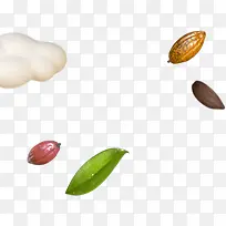 手绘彩色干果装饰-空若网 手绘彩色干果装饰-空若网