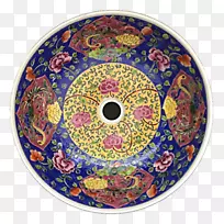 盘子餐具圆形图案孔雀-空若网 盘子餐具圆形图案孔雀-空若网