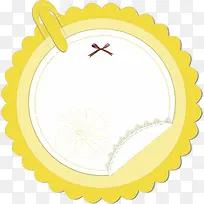 黄色花边边框-空若网 黄色花边边框-空若网