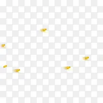 黄色漂浮可爱花朵-空若网 黄色漂浮可爱花朵-空若网