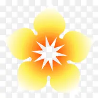 黄色卡通花朵可爱-空若网 黄色卡通花朵可爱-空若网