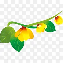 ��ɫҶ����֦��ɫ����ʻ�-������