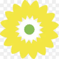 手绘黄色可爱花朵-空若网 手绘黄色可爱花朵-空若网