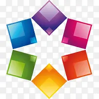 彩色立体方块-空若网 彩色立体方块-空若网