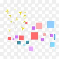 不规则图形彩色正方形-空若网 不规则图形彩色正方形-空若网