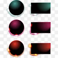 彩色圆形长方形图案-空若网 彩色圆形长方形图案-空若网