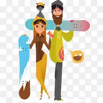 扁平化人物设计矢量素材-空若网 扁平化人物设计矢量素材-空若网