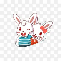 兔子情侣-空若网 兔子情侣-空若网