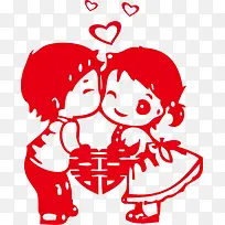可爱卡通情侣图形-空若网 可爱卡通情侣图形-空若网