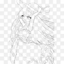 手绘人物线稿-空若网 手绘人物线稿-空若网