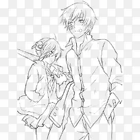 线描手绘人物-空若网 线描手绘人物-空若网