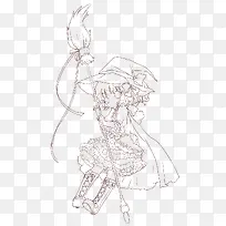 卡通手绘线稿-空若网 卡通手绘线稿-空若网