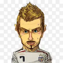 手绘足球人物卡通-空若网 手绘足球人物卡通-空若网