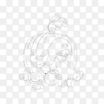 卡通手绘线稿-空若网 卡通手绘线稿-空若网