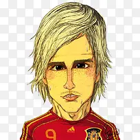 手绘足球人物卡通-空若网 手绘足球人物卡通-空若网