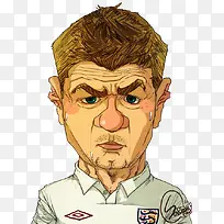 手绘足球人物卡通-空若网 手绘足球人物卡通-空若网