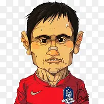 手绘足球人物卡通-空若网 手绘足球人物卡通-空若网