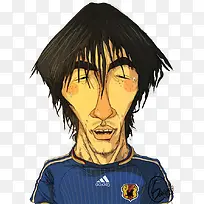 手绘足球人物卡通-空若网 手绘足球人物卡通-空若网